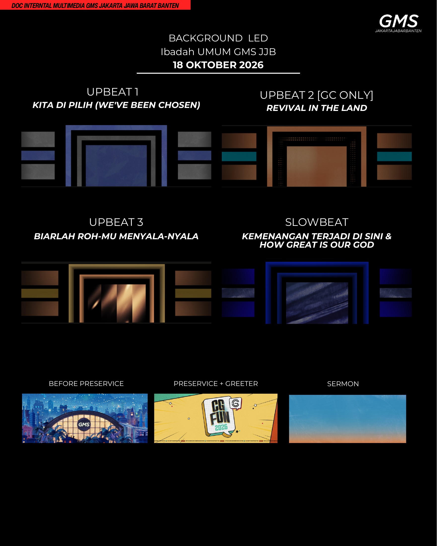 18 October · LED backgrounds · Ibadah UMUM · page 4